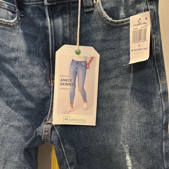 reGeneration by Pink mid rise denim ankle skinny Jeans NWT 5/27 - Picture 2 of 11
